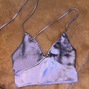 Garage Lavender Elastic Waist Satin Cami